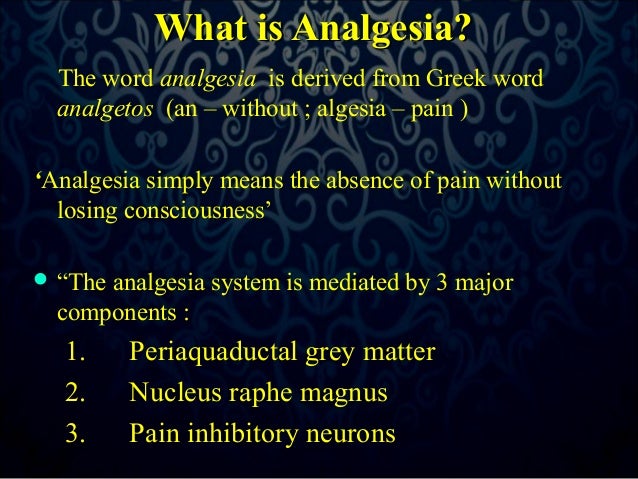 Analgesics in maxillofacial surgery by Dr. Amit Suryawanshi .Oral