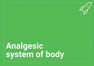 Analgesic
system of body
 