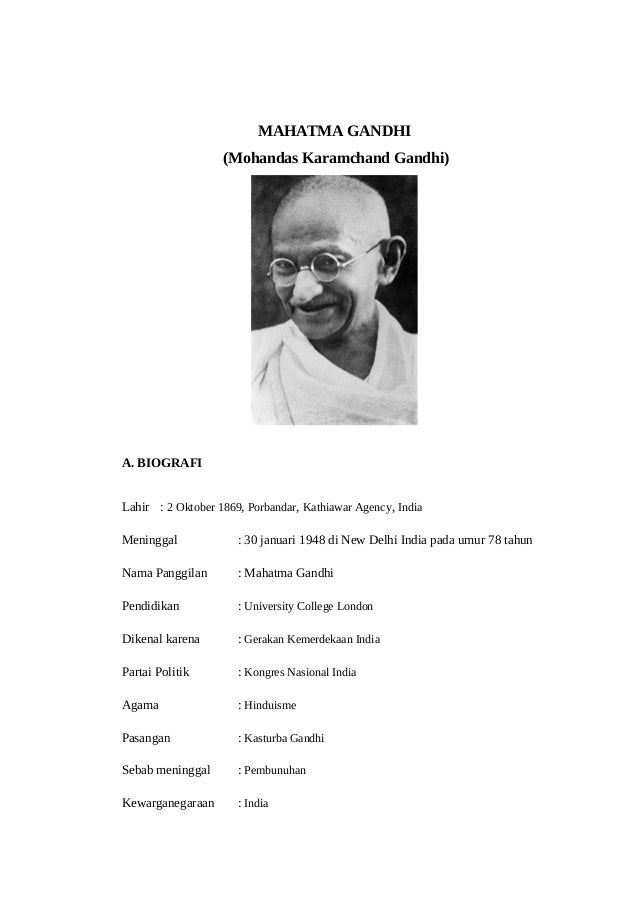 Gerakan Perjuangan Tanpa Kekerasan Yang Diajarkan Oleh Mahatma Gandhi Adalah Kita