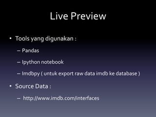Analisa data di python dengan pandas | PDF