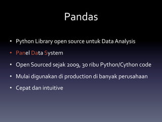 Analisa data di python dengan pandas | PDF