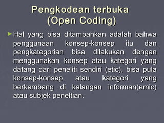 Analisa data kualitatif | PPT