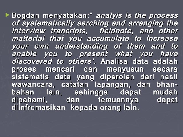 Analisa Data Kualitatif