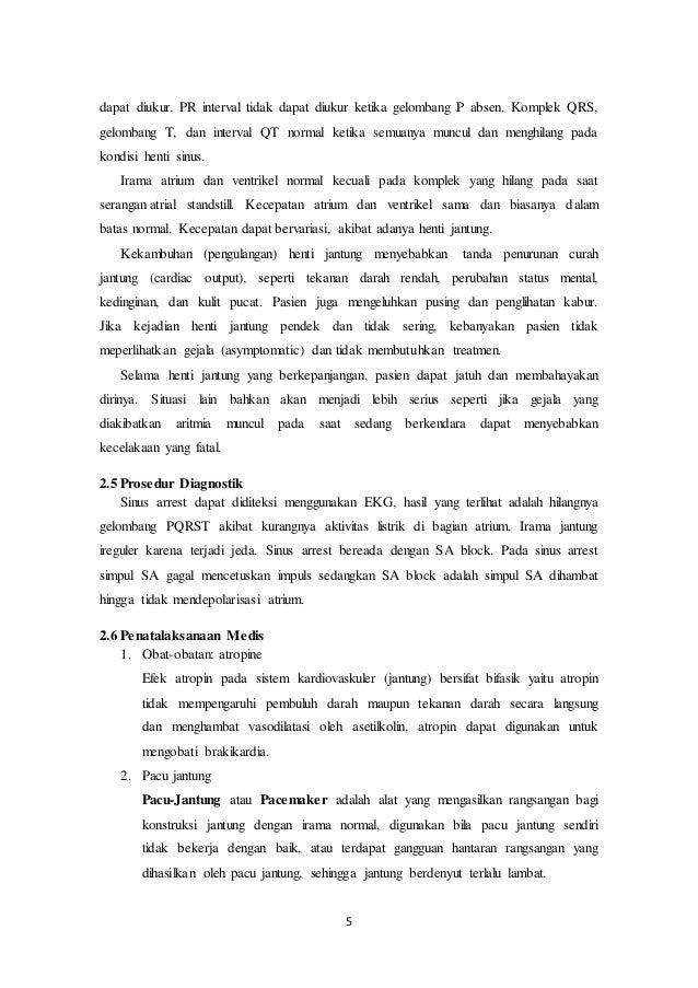 Analisa jurnal kardiovaskuler sinus arrest