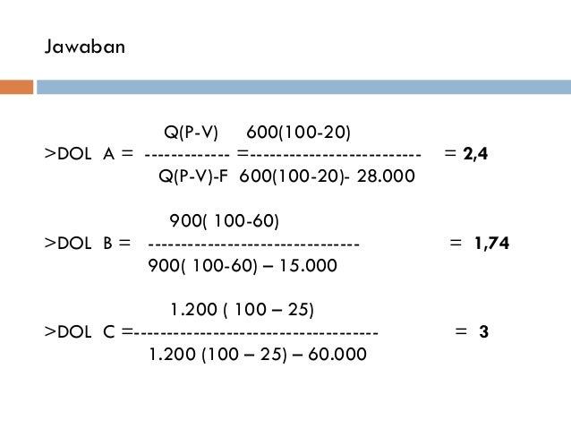 Analisa operasional leverage dan financial leverage Analisa operasional leverage dan financial leverage