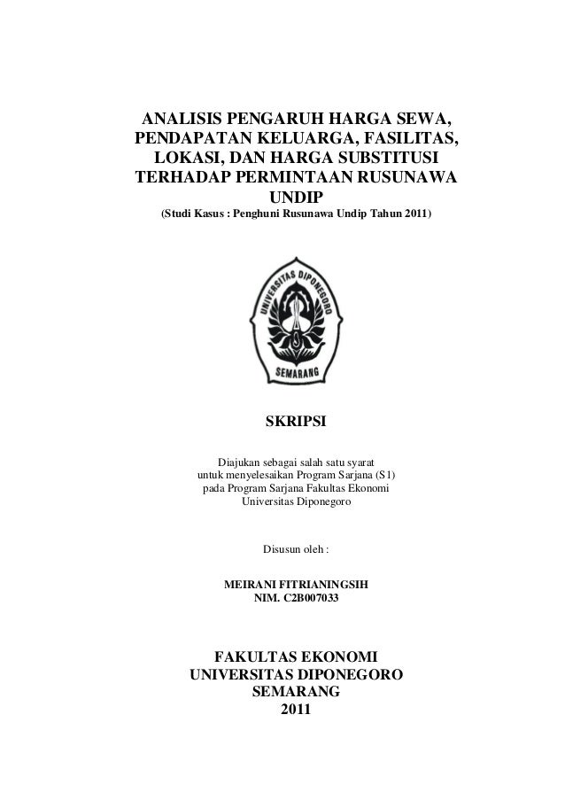 Skripsi Manajemen Pemasaran Undip Pdf Ide Judul Skripsi Universitas