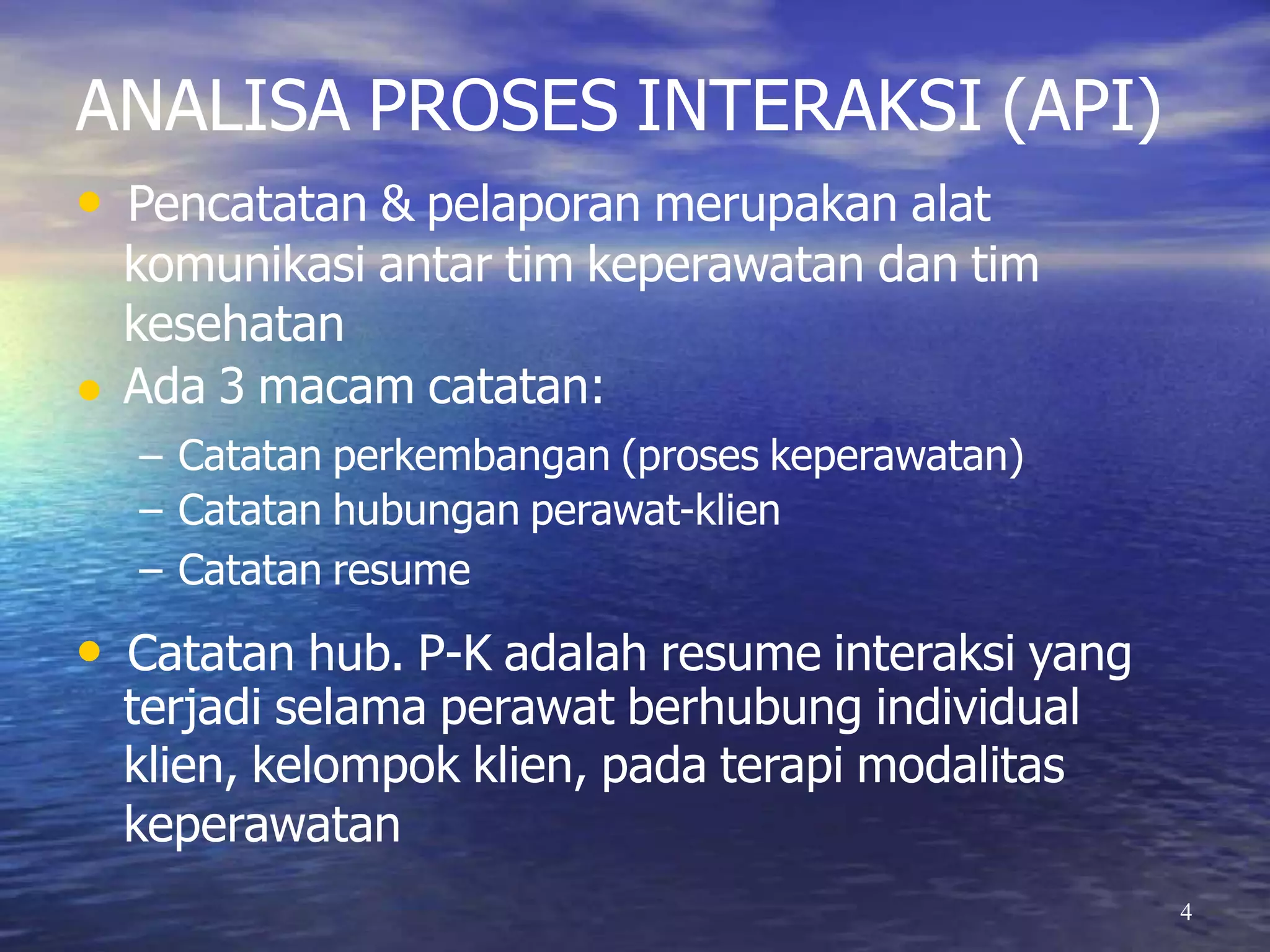 Analisa proses interaksi | PPT