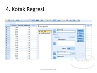 Analisa regresi linear sederhana.1.21