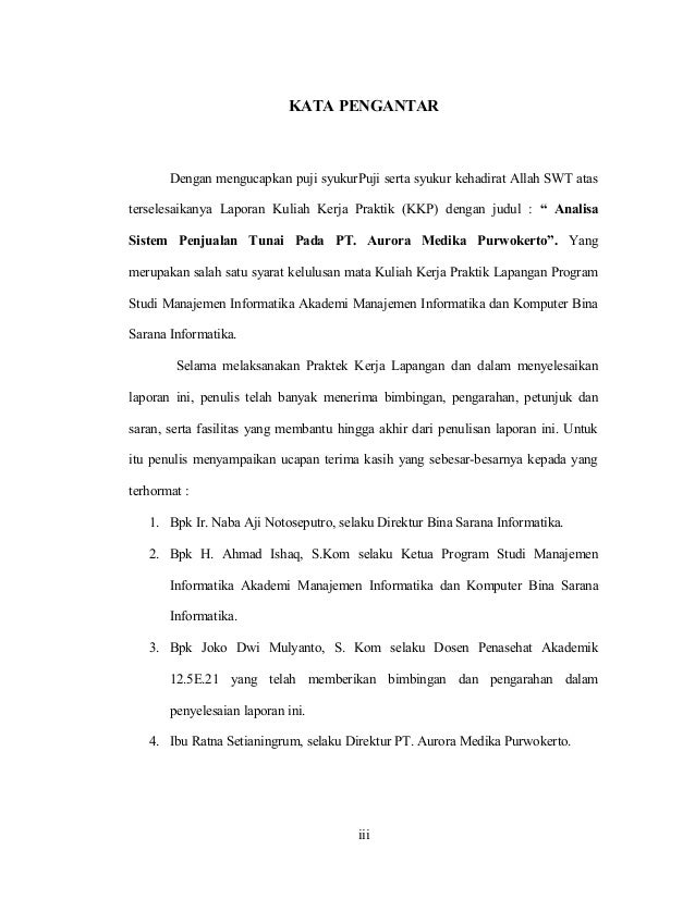 Analisa sistem penjualan tunai pada pt. aurora medika 