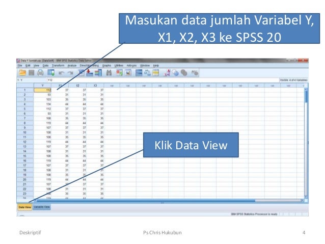 Analisa Statistik Deskriptif Deskpritive