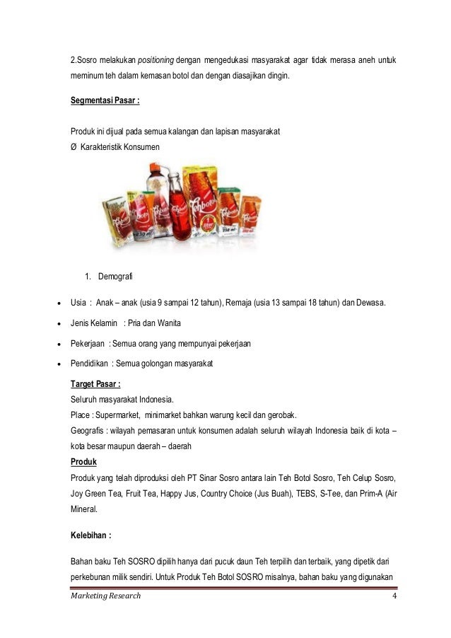 Analisa swot pt sinar sosro