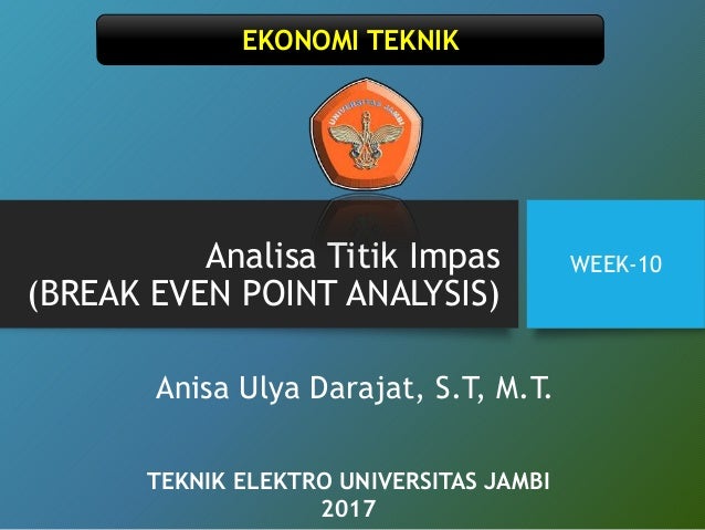 Analisa Titik Impas