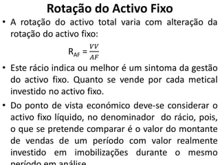Rotação do Activo Fixo
 