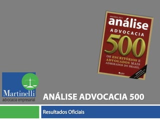 Anuário Análise Advocacia 500 - 2011