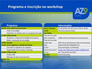 Programa e inscrição no workshop

 