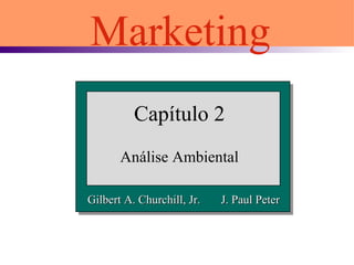 Capítulo 2
Análise Ambiental
Marketing
Gilbert A. Churchill, Jr. J. Paul PeterGilbert A. Churchill, Jr. J. Paul Peter
 