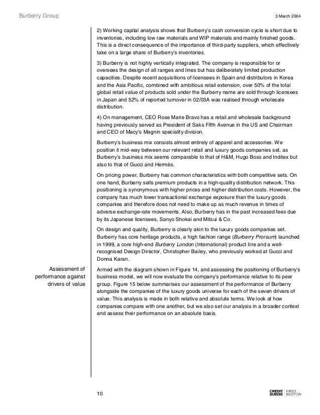 burberry size conversion