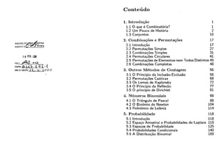 Analise combinatoria e probabilidade