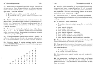 Analise combinatoria e probabilidade