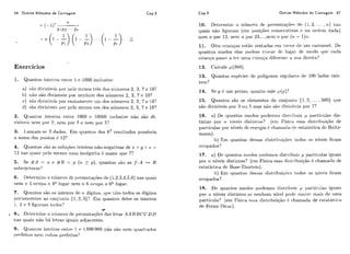 Analise combinatoria e probabilidade