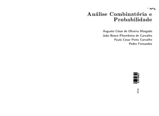 Analise combinatoria e probabilidade