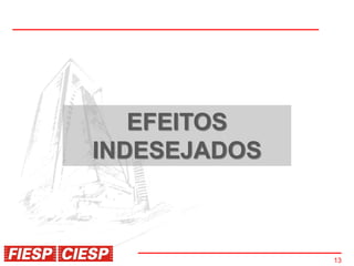 EFEITOS
INDESEJADOS



              13
 