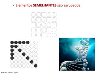 • Elementos SEMELHANTES são agrupados
Profa. Dra. Catarina Argolo
 