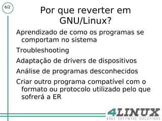 Engenharia Reversa Arte de analisar um artefato a fim de entender seu funcionamento. 