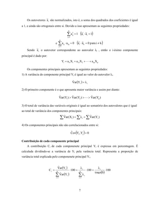 Analise de componentes principais | PDF