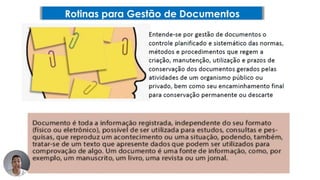 Analise de documentos  para administração. Conceitos básicos