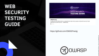 WEB
SECURITY
TESTING
GUIDE
https://github.com/OWASP/wstg
Licensed
to
Marcus
Santos
-
marcus.vini.gyn@gmail.com
 