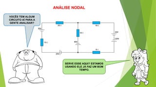 ANÁLISE NODAL
SERVE ESSE AQUI? ESTAMOS
USANDO ELE JÁ FAZ UM BOM
TEMPO.
VOCÊS TEM ALGUM
CIRCUITO AÍ PARA A
GENTE ANALISAR?
 