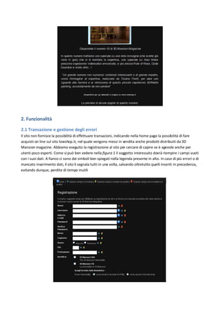 Analisi Usabilità 3d Mansion
