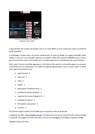 Analisi Usabilità 3d Mansion