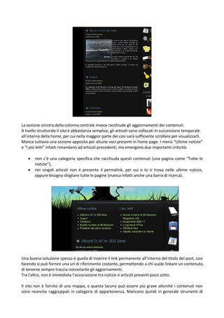 Analisi Usabilità 3d Mansion