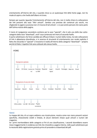 Analisi Usabilità 3d Mansion