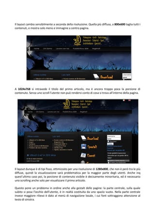 Analisi Usabilità 3d Mansion