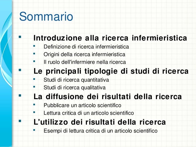 Analisi Critica Di Un Articolo Scientifico L Infermiere E La Ricerca