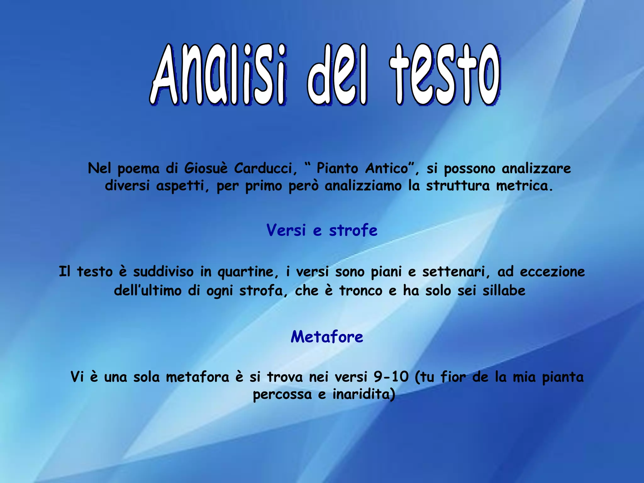 Analisi Del Testo | PPT