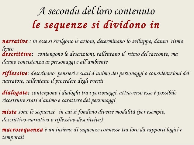 Come Si Divide Un Testo In Sequenze Sequenze Del Testo Narrativo