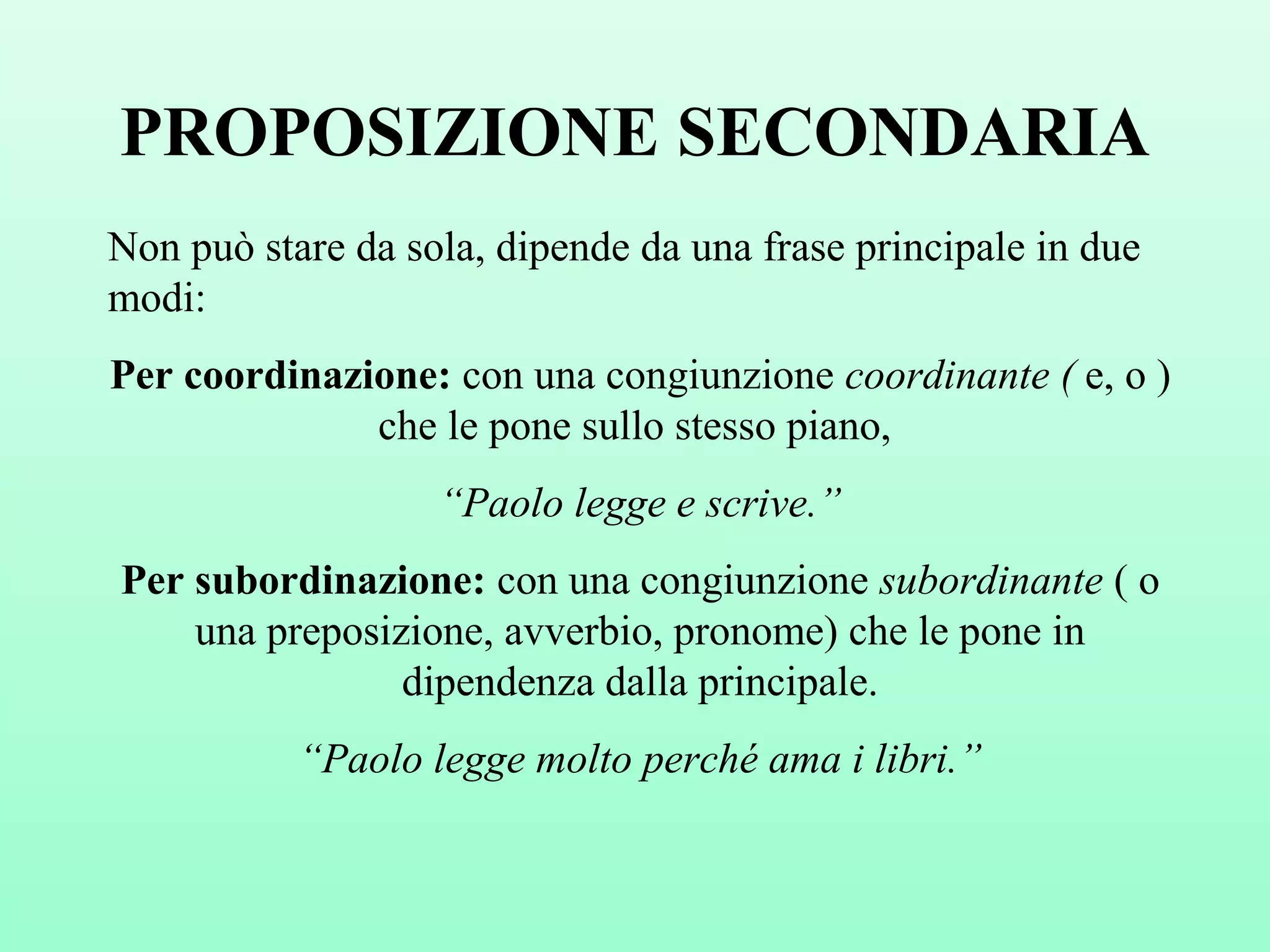 frasi analisi del periodo con soluzioni