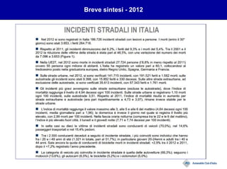 Breve sintesi - 2012
 