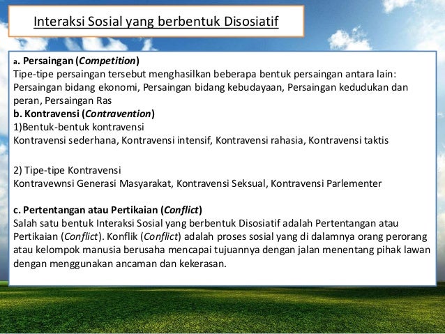 Dinamika Interaksi sosial Dinamika Interaksi sosial