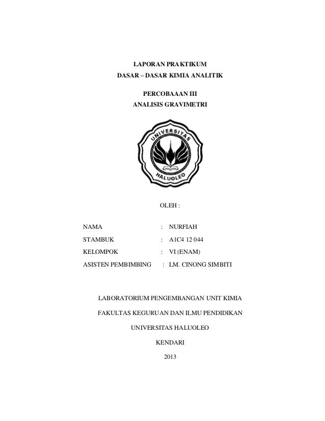 Analisis Gravimetri