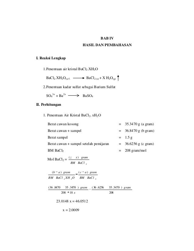 Analisis Gravimetri