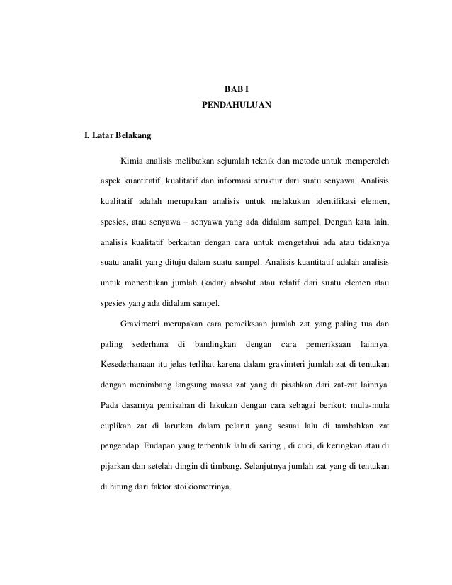 Analisis Gravimetri