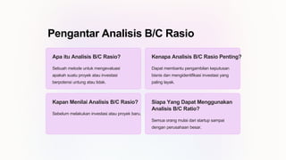 Rumus Bc Rasio Analisis-BC-Rasio sebagai dasar investasi | PPTX