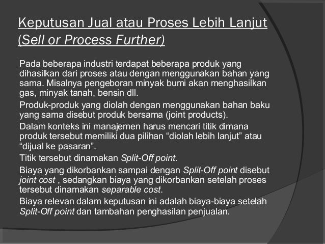 Analisis Biaya Relevan Edit