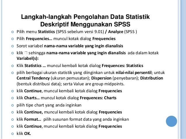 Analisis Data Sederhana Analisis Data Sederhana