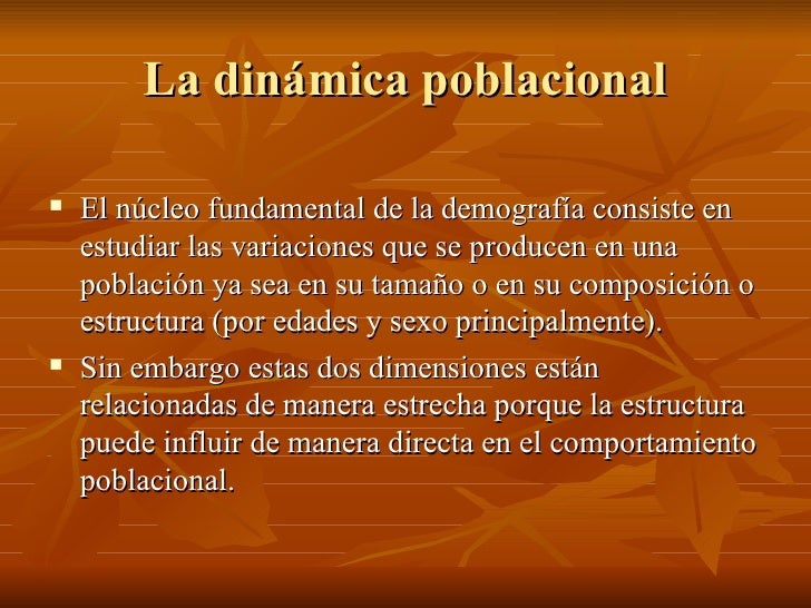 Analisis De La Dinamica Poblacional De La Region Analisis De La Dinamica Poblacional De La Region